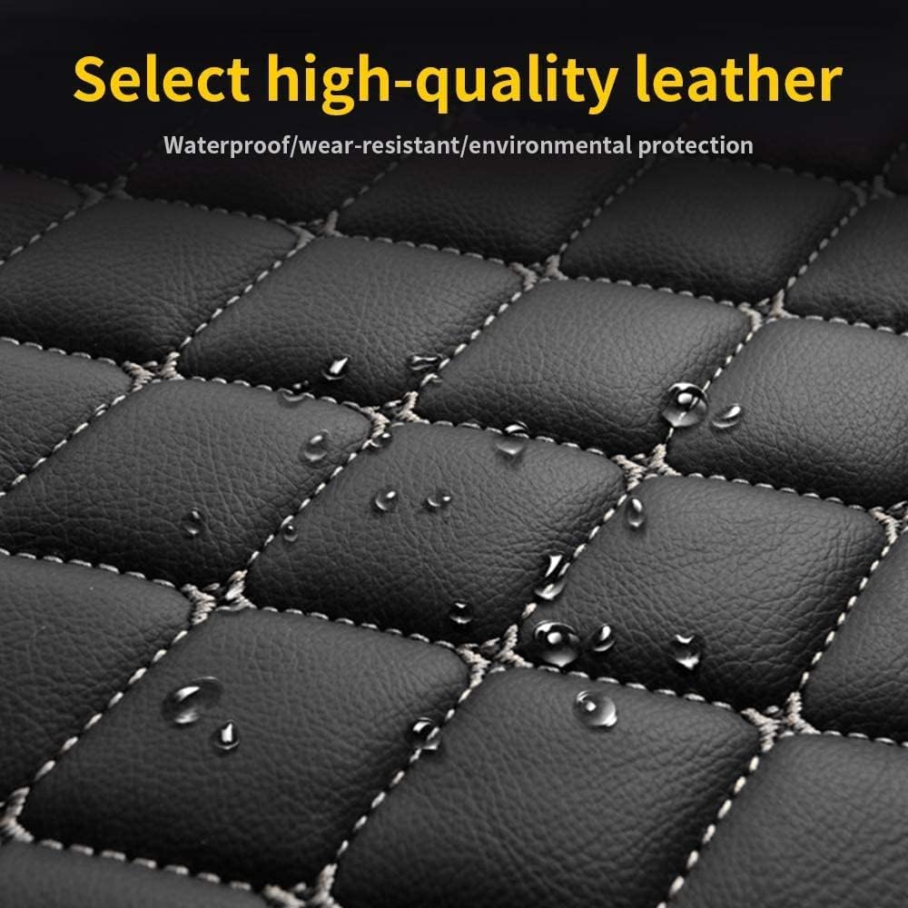 YNNBJX Auto Tappetini Abitacolo per VW Tiguan R Line Edition 2020-2024, Copertura Completa Abitacolo Tappeto Tappetini Moquette Set Resistente Antiscivolo,A/Black