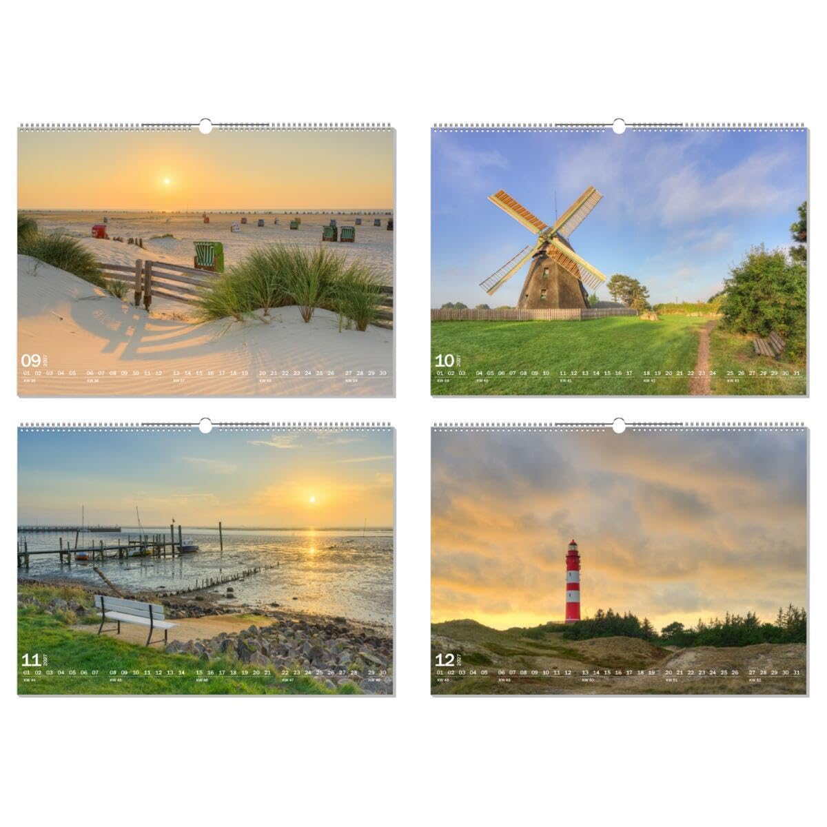 artboxONE Kalender 2027 Wunderschönes Amrum Wandkalender A2 2027 Reise