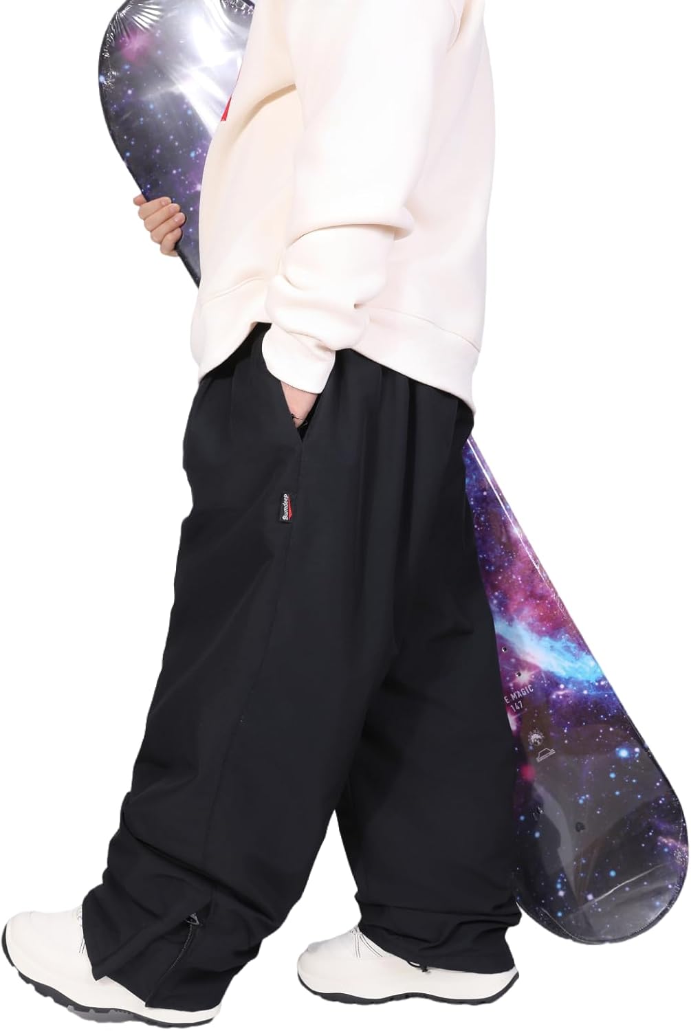 Womens and Mens Ski Pants Winter Waterproof Baggy Pants Outdoor Oversize Cargo Snowboard Pants