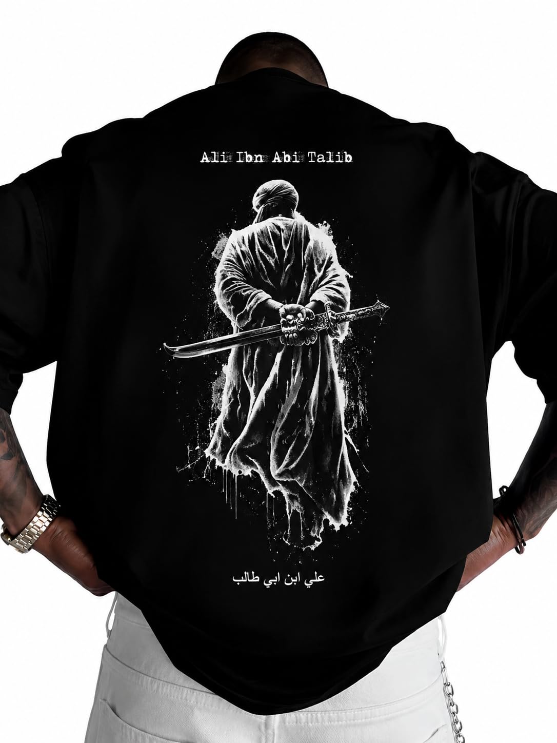 newness Men’s Oversized Round Neck Cotton Printed Islamic T-Shirt for Men | Premium Soft Cotton Casual Loose Fit Half Sleeve Plain Tee Shirt-picture-11