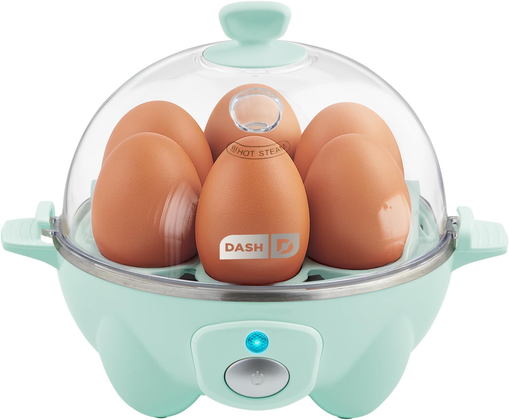Dash Rapid Egg Cooker, 7 Eggs, Hard Boiled, Poached & Omelettes, Aqua