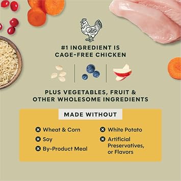 Instinct RawBoost, Natural Dry Dog Food with Freeze-Dried Pieces, Whole Grain Recipe - Real Chicken & Brown Rice, 20 lb. Bag
