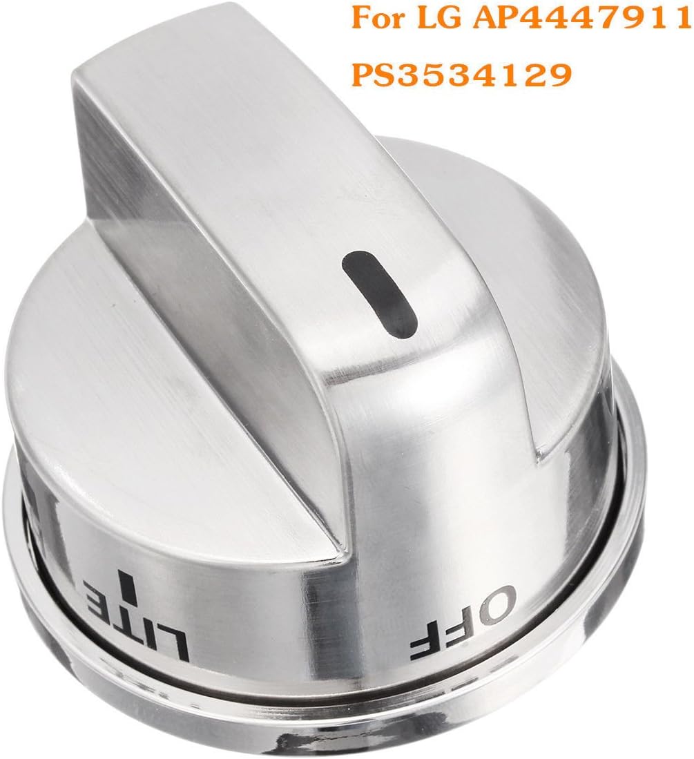 MAYITOP Burner Control Knob For LG Kenmore Gas Range Oven Stove EBZ37189611, AP4447911, PS3534129