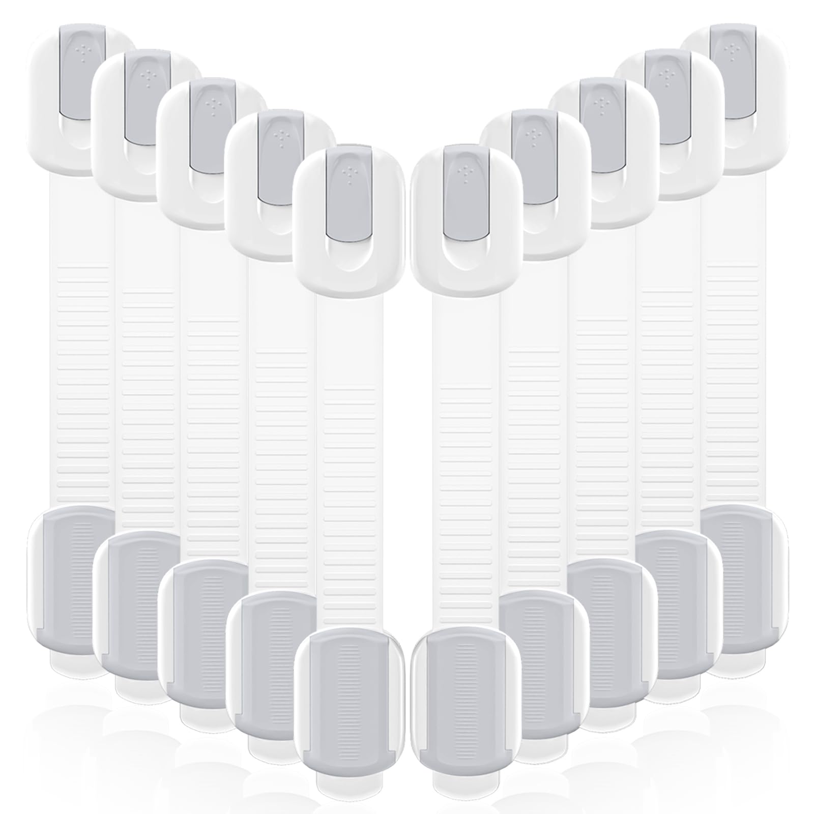Roocickee 10 Pack Cabinet Locks Baby Proofing - guards and locks | Mubboo
