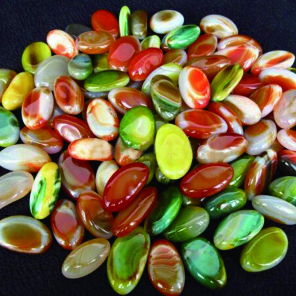 Amazon.co.jp: Acxico 1パック 天然カラフル 瑪瑙砂利 三日月石 研磨