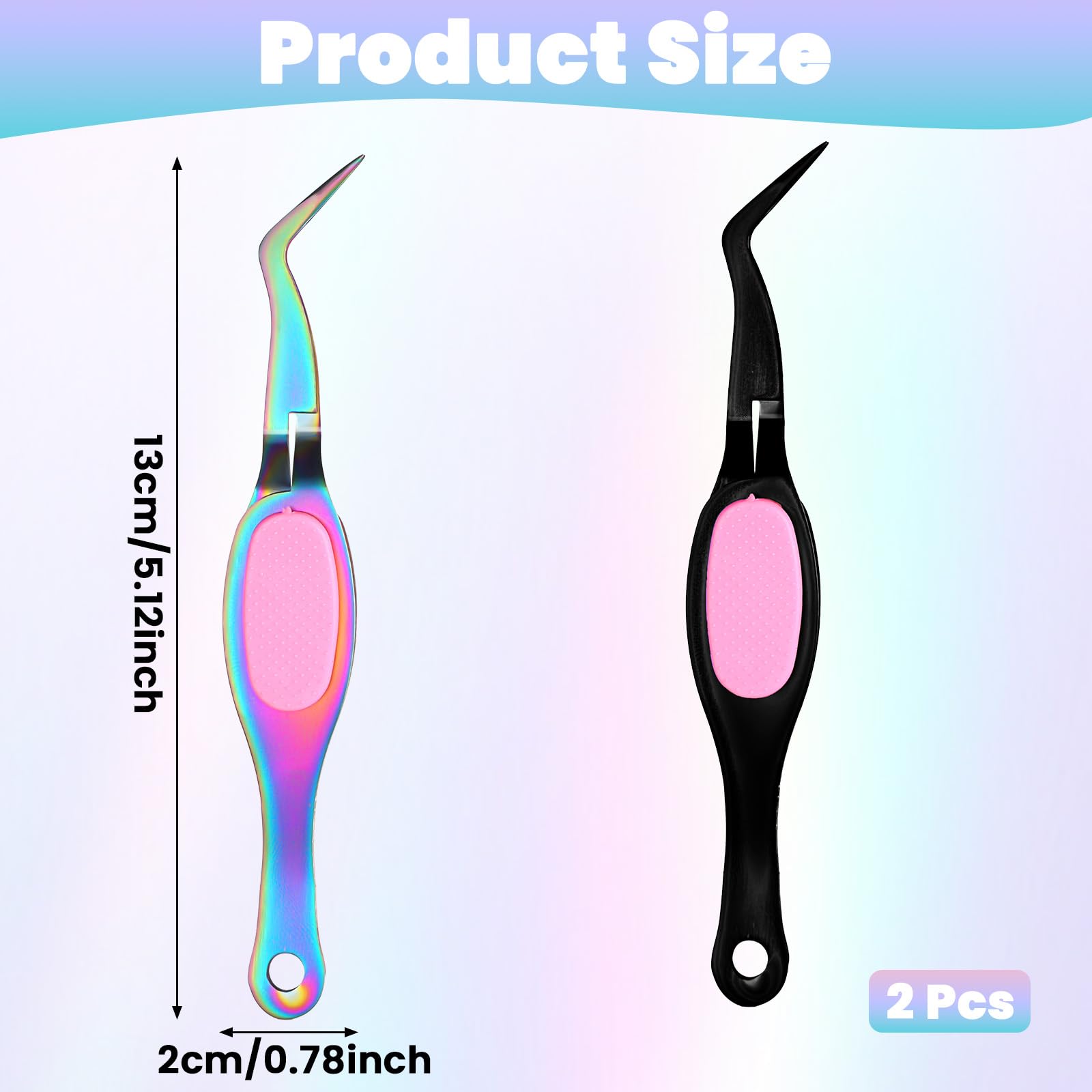 Precision Stainless Steel SMD Soldering Tweezers Cross Lock Reverse - View #2
