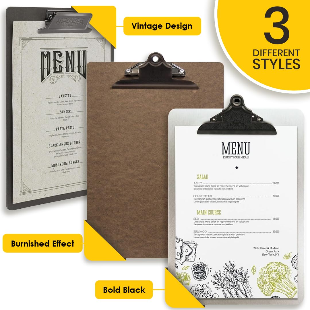 Portafoto Da Tavolo Trasparente Kurtzy: Confezione Da 12 Espositori Per Menu, Avvisi E Foto - Materiale Acrilico - Foto 3