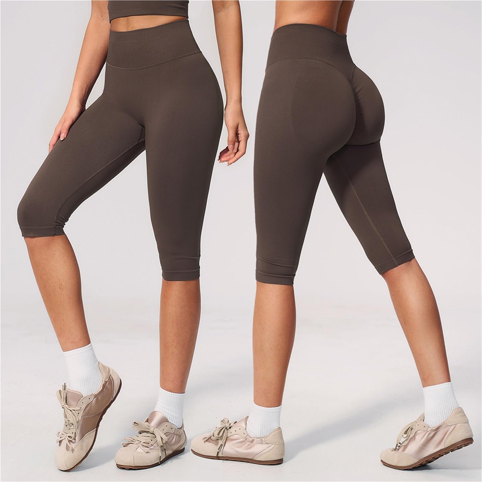 Mallas Piratas Mujer Pantalones Capri De Yoga Sin Costuras for Mujer