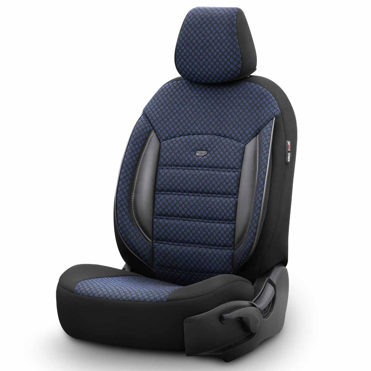 Generisch Auto Sitzbezug Sitschoner Schonbezug Universal Komfortabel Schwarz Blau XAPLOT78483