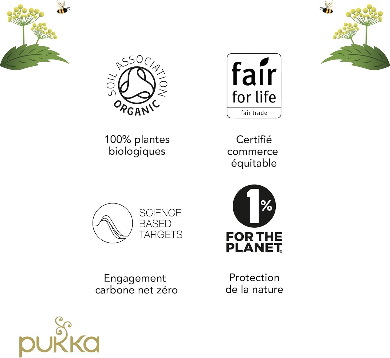 Pukka Coffret Découverte en Bambou, Idée Cadeau Femme et Homme, Coffret Cadeau Tisanes, Cadeau Thé 100% Bio Saint Valentin, Anniversaire, 6 Saveurs, Matcha, Gingembre, Menthe, 42 Sachets