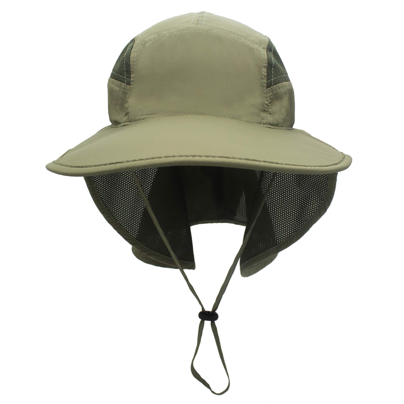 Sombrero de ala ancha con solapa ajustable para el cuello, UPF50+ para senderismo, caza, pesca, sombreros para hombres y mujeres, Verde Armada (ArmyGreen) 2