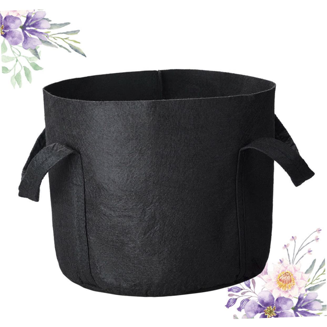Mipcase 6 Sacchi da Coltivazione in Feltro, Riutilizzabili e Traspiranti, Manico, Drenaggio Automatico, per Piante Grasse e Piante da Appartamento