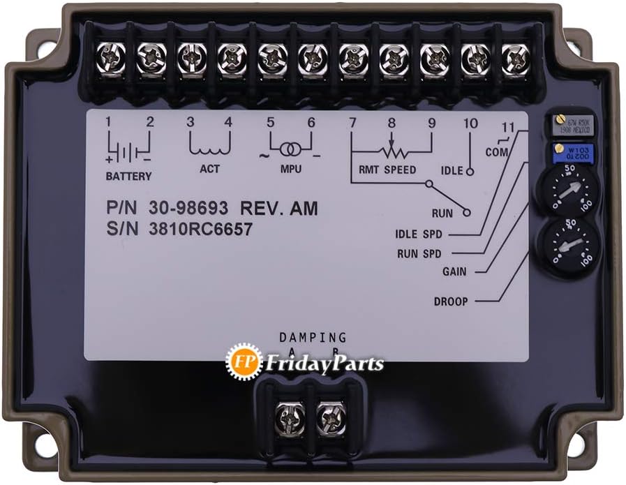 FridayParts Speed Controller Control Governor 3098693 Compatible for Cummins Engine KTA19