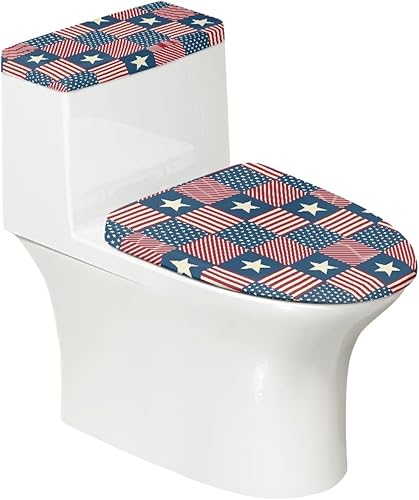 Juego de 2 tapas de inodoro con diseño floral abstracto, funda de repuesto duradera para asiento de inodoro, juego de accesorios de baño que se
