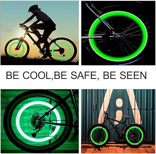 Miniatura 3 de 12 luces LED parpadeantes para rueda, luces para válvula de llanta de automóvil, camión, moto y bicicleta