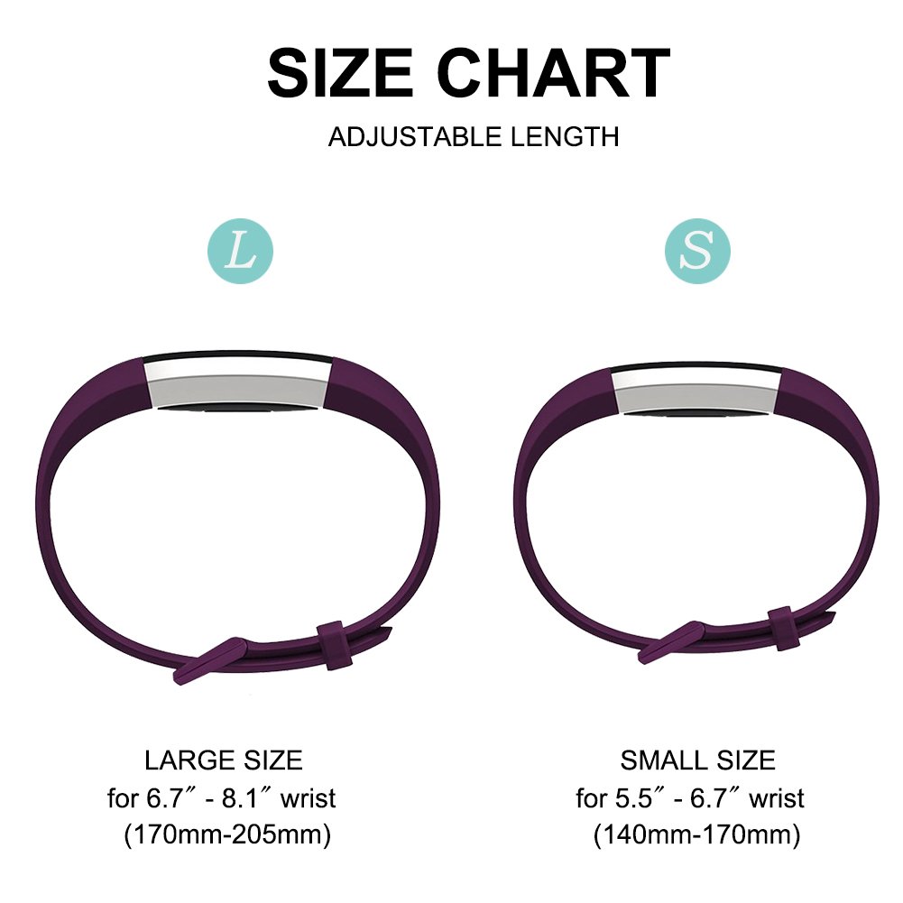 FunBand Correa para Fitbit Alta HR y Fitbit Alta, Edición Especial Soft Silicona Deportes Recambio de Pulseras Ajustable Reemplazo Accesorios para Reloj Fitbit Alta HR y Fitbit Alta — view 3