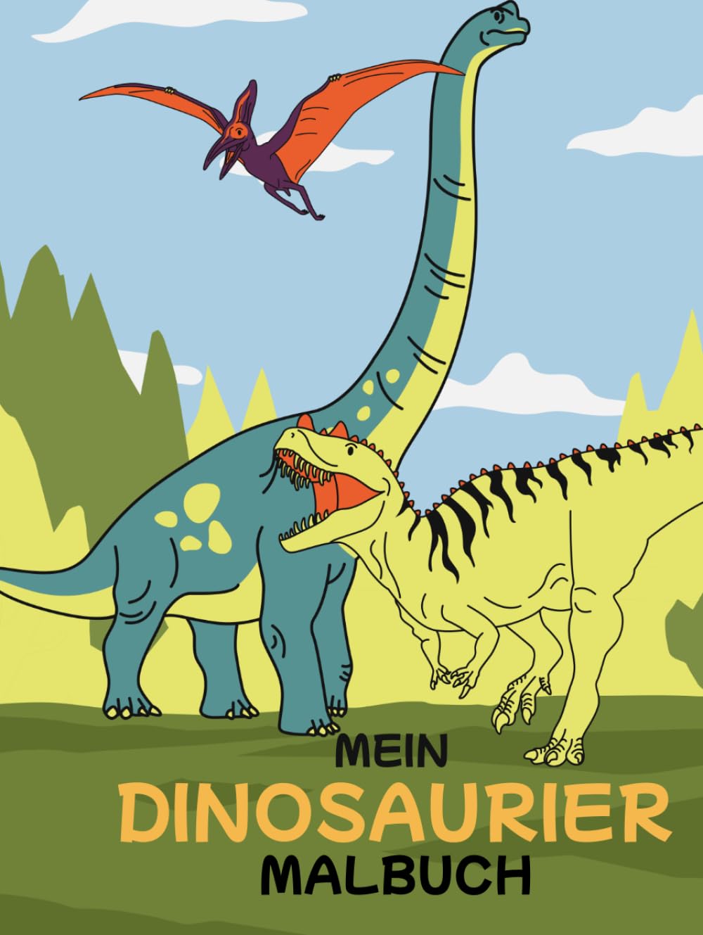Mein Dino Malbuch für Kinder