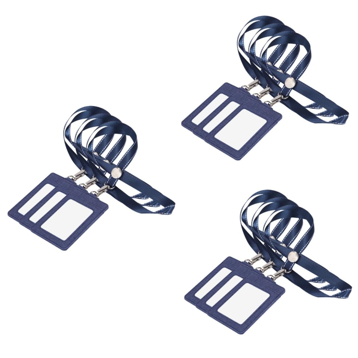 SHINEOFI 9stücke Teiliges Pu Badge Holder Mit Abnehmbarem Lanyard Wasserdichtes Kartenetui Für Ausweise Buskarten Und Kreditkarten Für Mitarbeiter Studenten Und Veranstaltungen