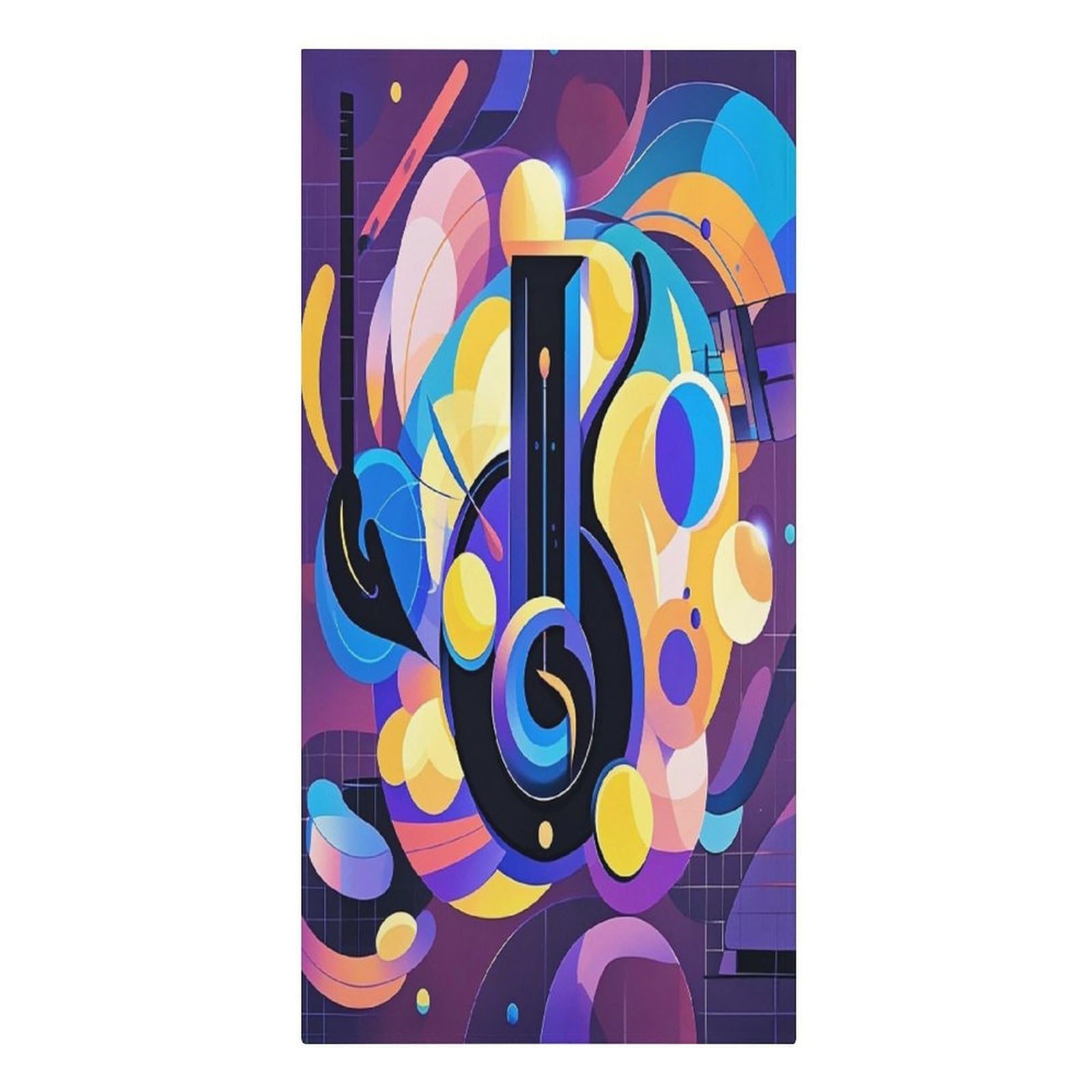 FekiLoot Abstract Music Themed Towels Lightweight Thin Beach Towel Classic Soft Large Pool Towel Highly Absorbent Sand Free Bath Towels Travel Blanket for Vacation Essentials Adult Gift 30" X 61"
