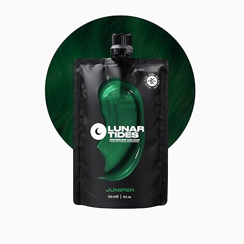 Lunar Tides - Tinte de cabello semipermanente (43 colores) (verde enebro, Juniper Green, 8 fl. oz.)