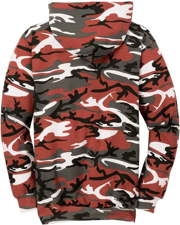 Joe's USA Camoflauge Hoodies - Camo Hooded Sweatshirts in Sizes S-4XL 3X-Large Red Camo