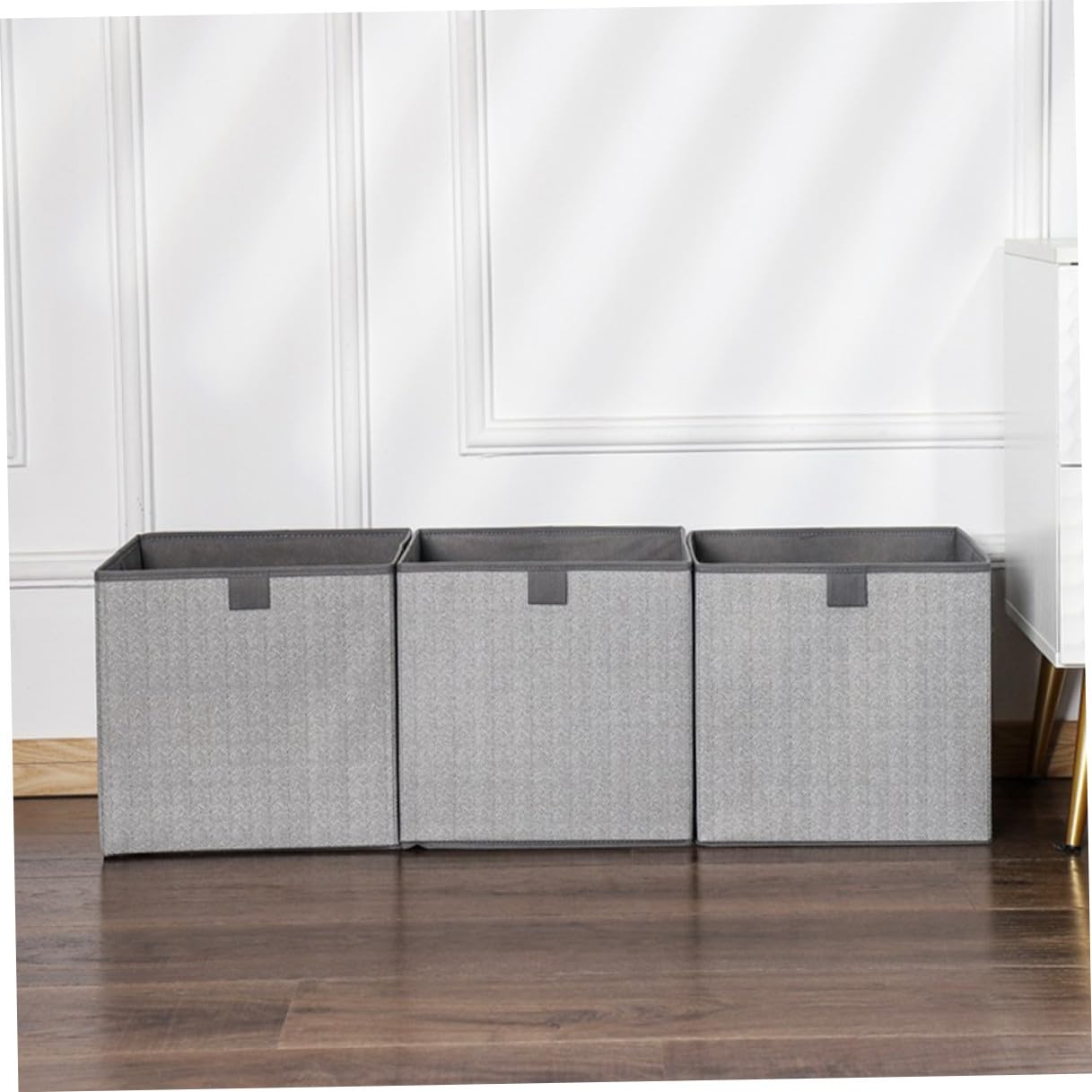 SHINEOFI Aufbewahrungsboxen Kapazität Vliesstoff 3 Stück Faltbares aus 16l Karton mit 23l 29l zur Spielzeugaufbewahrung für Kleiderschrank und Haushalt Leichten Kleidung