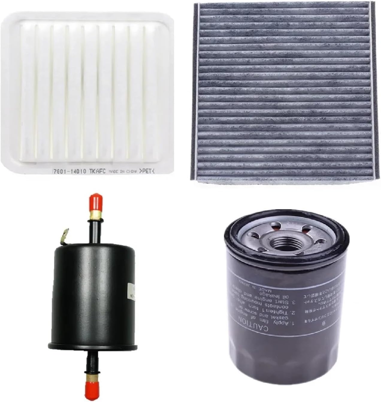 Car Air Filter,Conditioning Filter,Car Fuel Filter,Car Lubricating Oil Filter,Compatible MK1,MK 1,MK2,MK 2 MK-Cross,MK Cross(4 Pcs Filter Set)