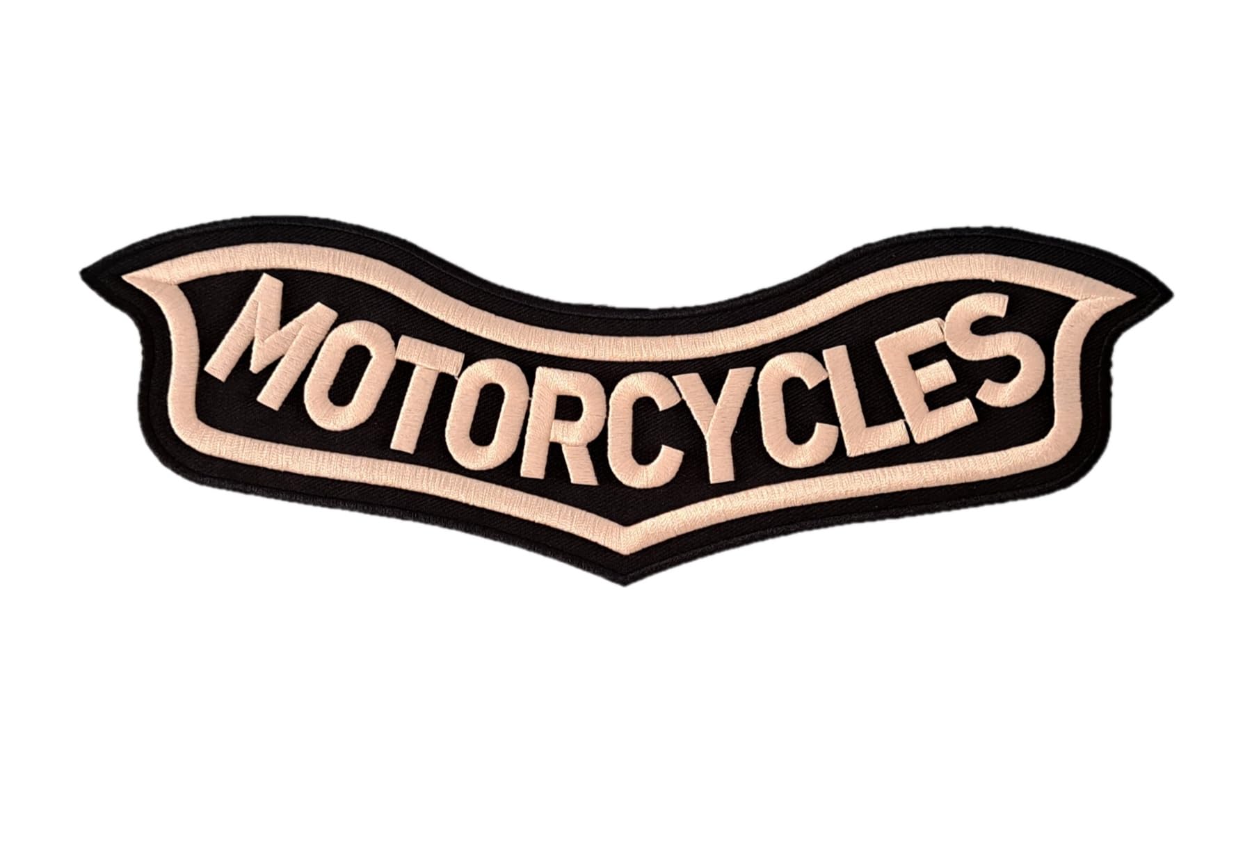 Aufnäher Rocker Grande Life Member + Adler Patch - MOTORCYCLES - für Chapter und Biker, goldfarben, aus Stoff, für Weste, Motorradfahrer.