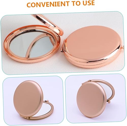 Miniatura 6 de Elegante Rose Mini Espejo de Maquillaje Espejo de Viaje Plegable para Monederos Mirador Portátil