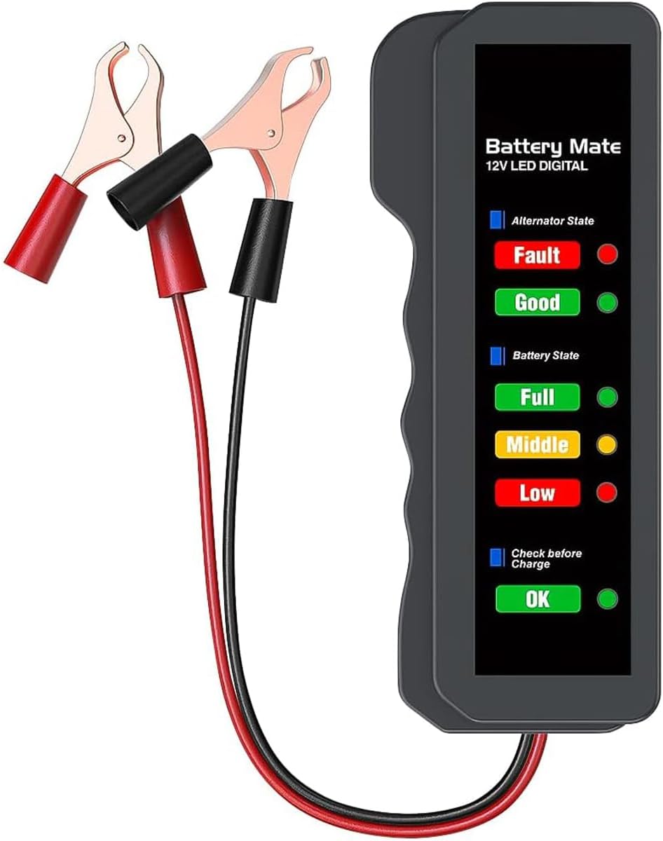 Testeur batterie 12V Greluma - Vérifiez alternateur & santé batterie
