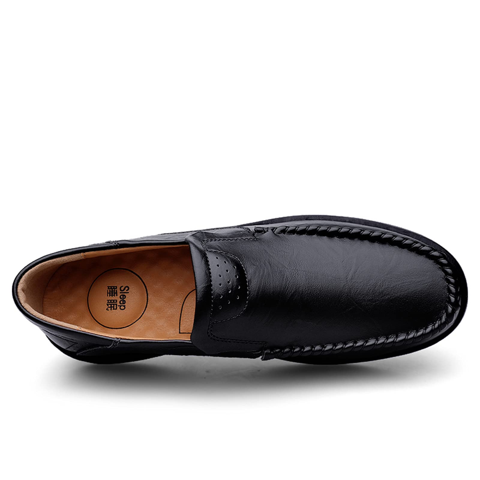 Hombres Casual Slip On Mocasines Zapatos de conducción Vestido de Cuero Mocasines Zapatillas Walking Boat Shoe Flats