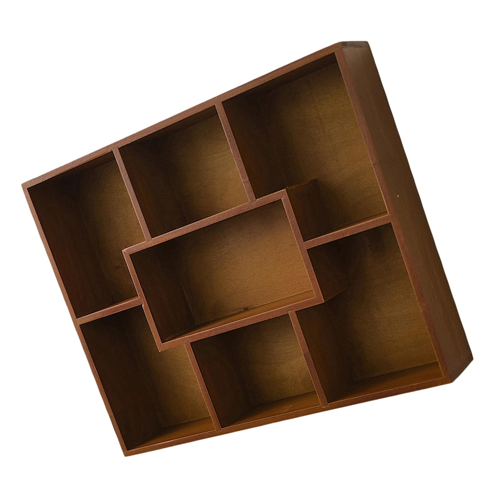 carotoe Wooden Wall Shelf Living Room Floating Rack Great for Storing and Showcasing Collectibles Wall Mounted Display Shelf