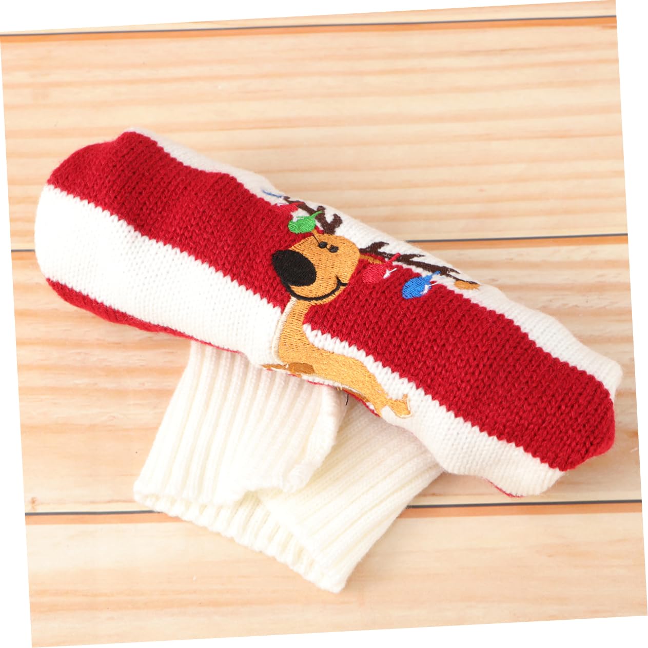 BESPORTBLE 2 Pz Maglione per Cani Costume da Renna per Cani Costume Pasquale per da Cane Vestito per da Babbo Natale per Maglioni per Gatti Rosso