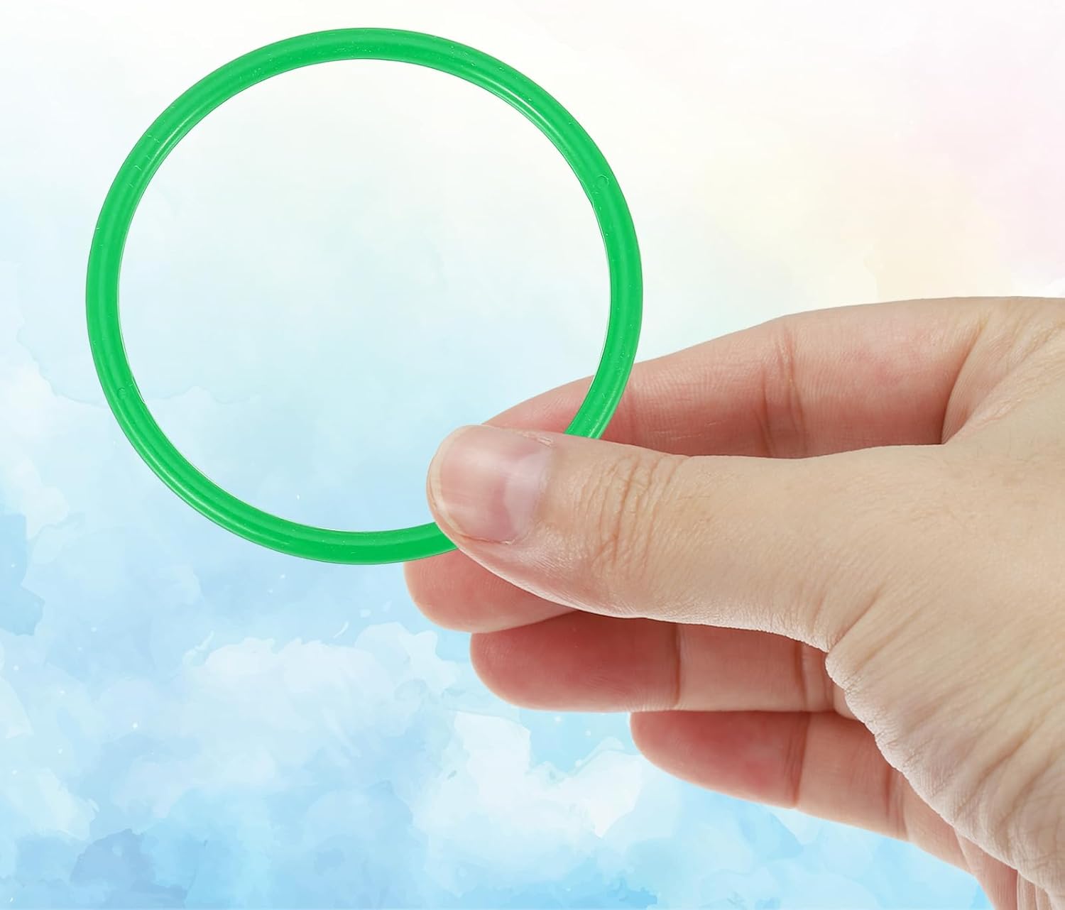 PATIKIL Plastic Ring-Toss Rings for Bottles, Carnival Rings Plastic Hoops for Speed and Agility Practice Outdoor Party Favor