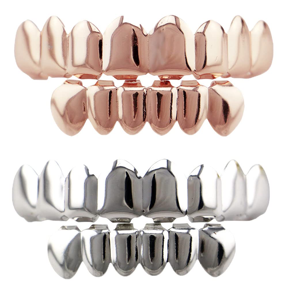 Vergulde tand | Vergulde Grillz | Gouden Tanden Caps, Gouden Tanden Caps, Grillz Top En Bottom Set, Kostuum Grillz, Hip Hop Grillz, Voor Cosplay Sieraden Halloween Decoratie Sieraden , Refer to
