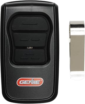 Genie GM3T-BX Garage Door Opener, Intellicode Dual Frequency 315/390 MHz Remote - 3-Button Transmitter