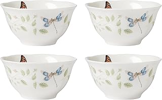 894543 Butterfly Meadow Vines 4-Piece Rice Bowl Set