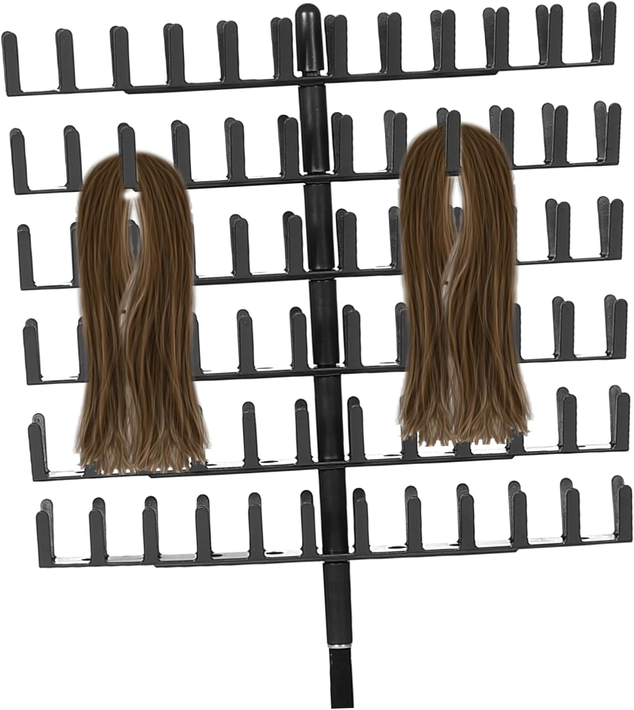 Ipetboom Height Adjustable Braiding Hair Rack Hair Extension Holder for Professional Stylists Dreadlock Focused Versatile Construction for Repeated Use