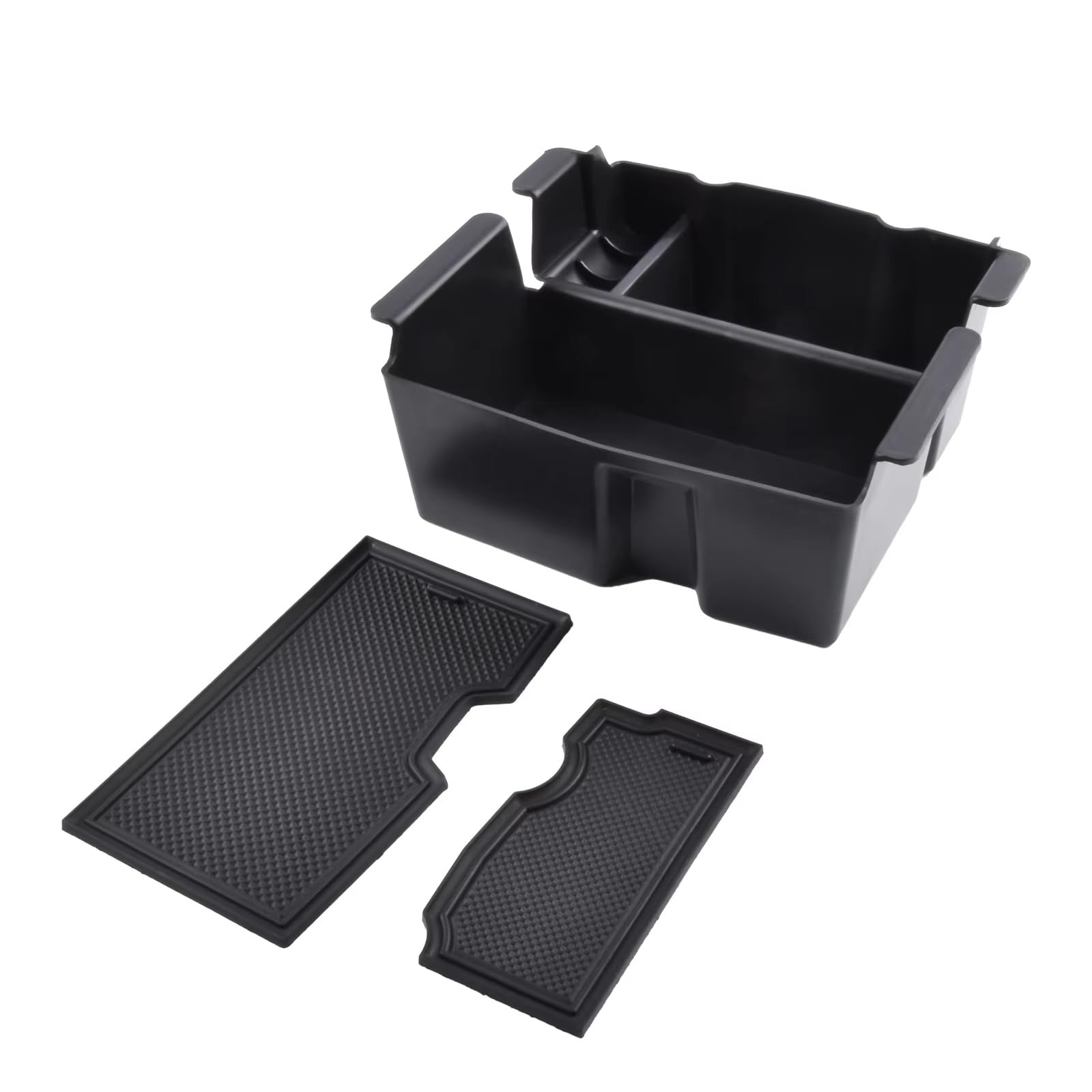 CAQRBCX Car Armrest Divider Tray Compatible With Jeep For Wrangler For Gladiator 2018-2023 1 Pcs Center Console Organizer Tray Armrest Storage Box Pallet Container