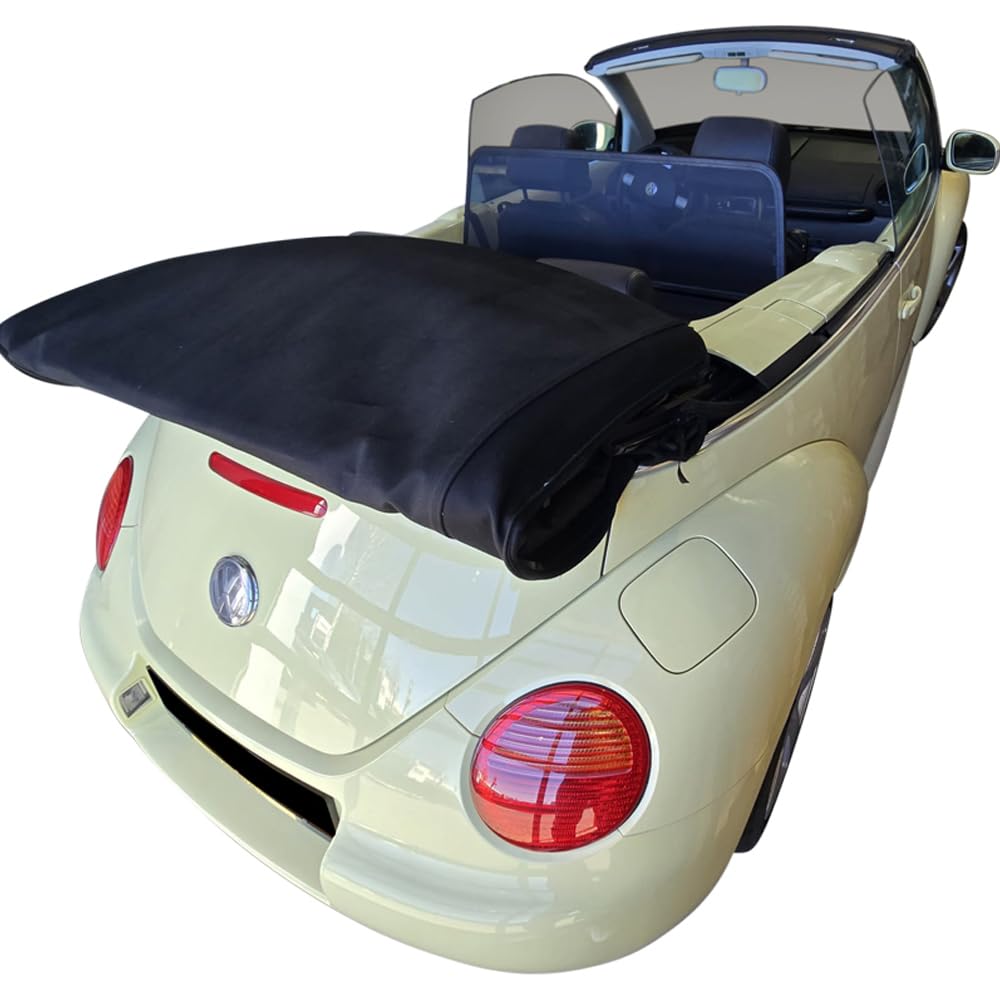 Aperta Filet Coupe-Vent Compatible avec Volkswagen New Beetle 1Y7 Noir Filet Anti-remous 100% sur Mesure OEM Qualité Windschott fabriqué aux Pays-Bas