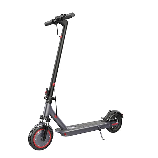 Electric Scooter - 8.5"/10'' Solid Tires, 350W/500W Motor, Up to 19-22MPH and 21-24Miles Long-Range Portable Commuting Scooter for Adults with Double Braking System and App
