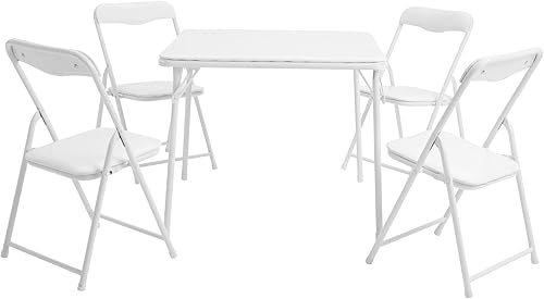 Miniatura 89 de Flash Furniture Mindy Kids - Juego de mesa y sillas plegables de 5 piezas de color azul marino para niños marino,Negro -,Azul,Gris,Estampado,Beige