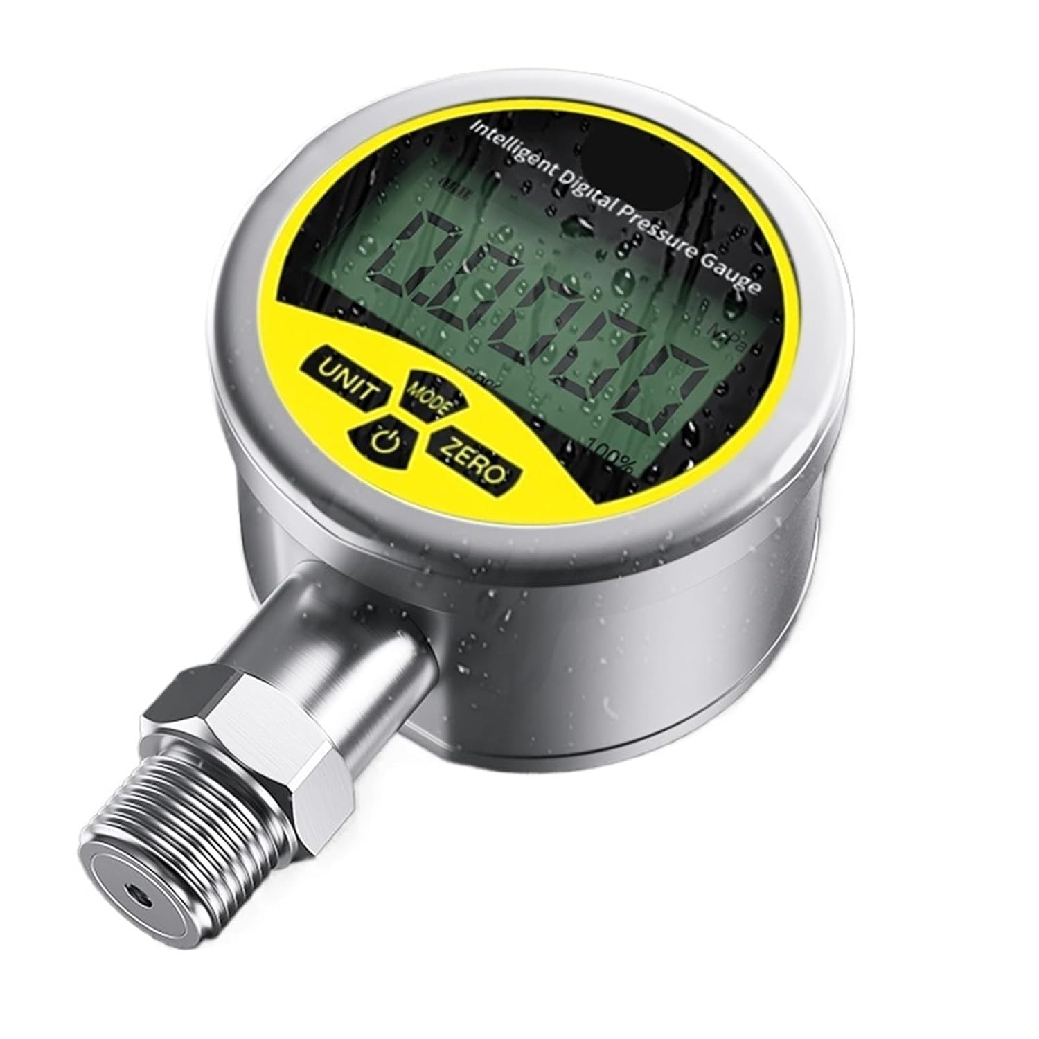 1pcs Digital Pressure Gauge 0-1.6Mpa 0-2.5Mpa -0.1-60Mpa Digital Pressure Manometer M20*1.5 0.1% 0.2% Digital Pressure Gauge(0.1G M20-1.5,0-0.1Mpa)