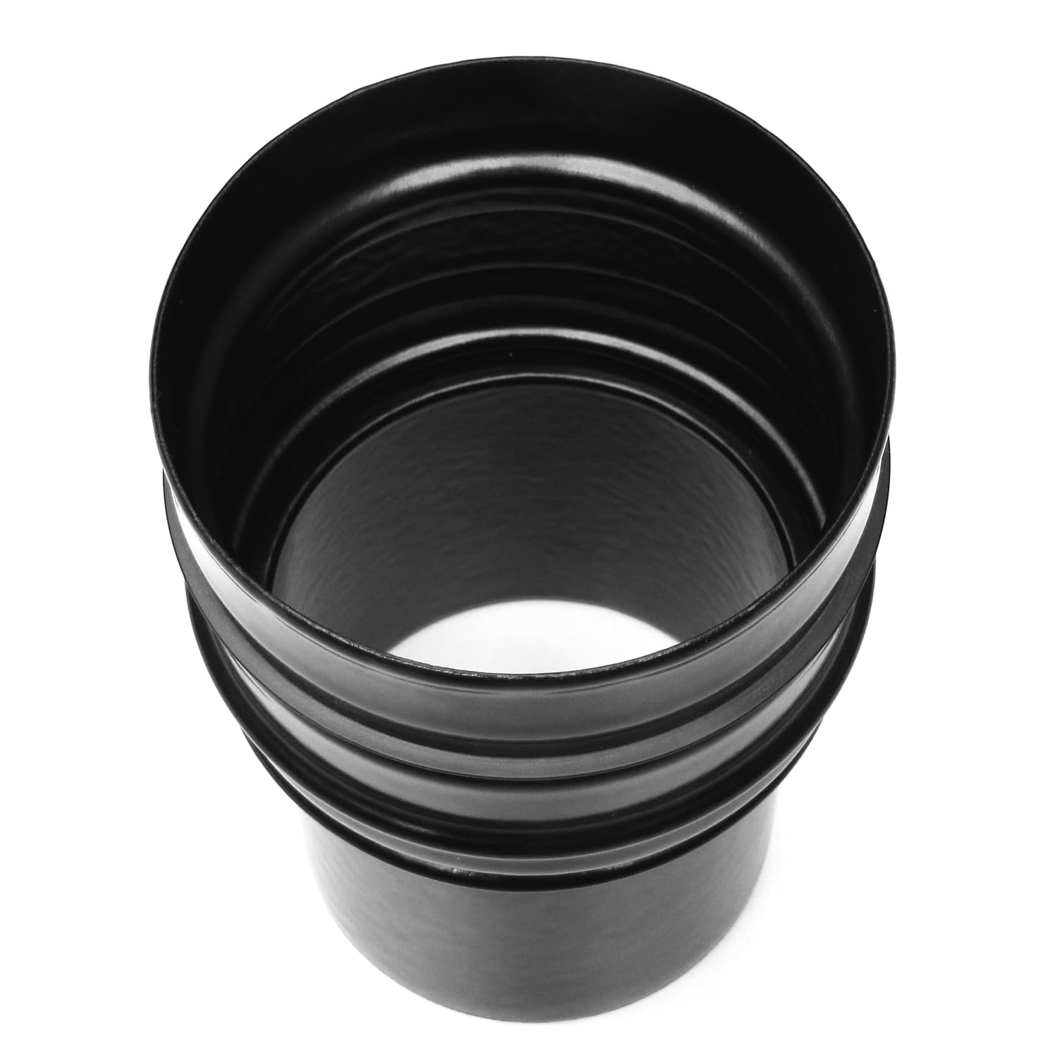 raik Pelletrohr/Ofenrohr-Erweiterung Innendurchmesser 80 mm Außendurchmesser 100 mm Stahlblech 0,6 mm Schwarz 8021105