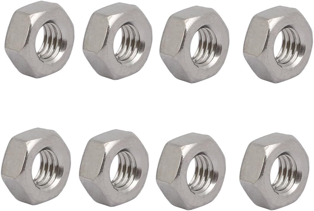 100pcs/lot Metric Thread DIN934 M1.6 M2 M2.5 M3 M3.5 M4 M5 304 Stainless Steel Hex Nuts-in Nuts - Foto 3