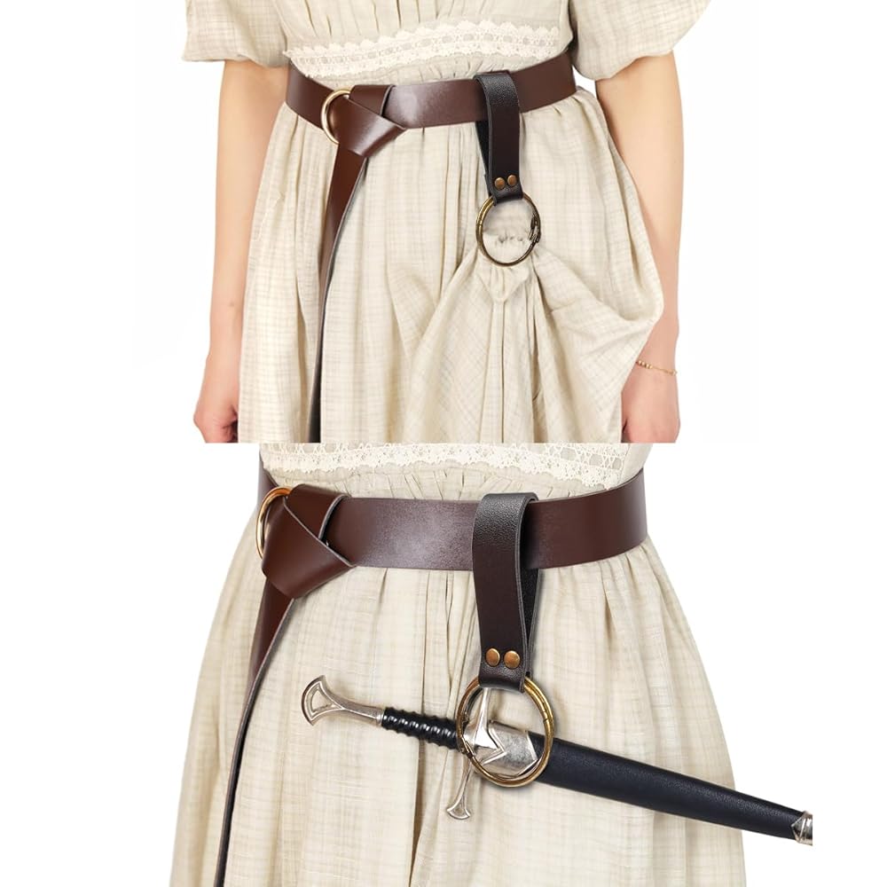 【PORTERNA】Mary belt long skirt DEVIL FASHION Black Gothic Punk Studded Leather Belt Long