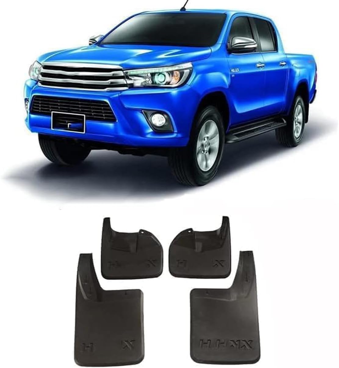 ORBHESCar Mud Flaps,Compatible with Toy-OTA Hilux Vigo/Revo-2wd/2015-2021,Automotive Exterior