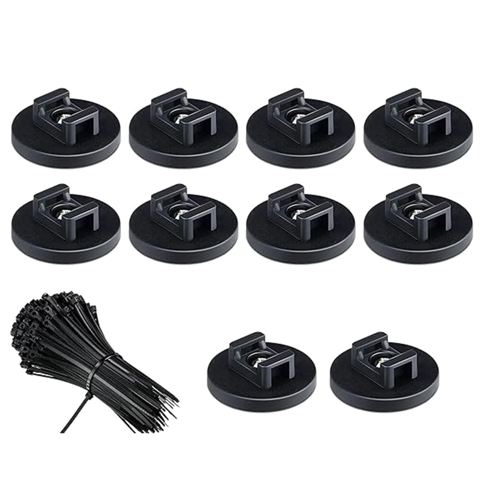 Pratico set di fissaggio per cavi industriali adesivi organizer per cavi accessori per officina domestica fascette per uso quotidiano