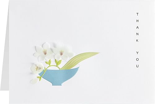 Miniatura 3 de NIQUEA.D Tarjeta de agradecimiento, flores en tazón (NTY-0003)