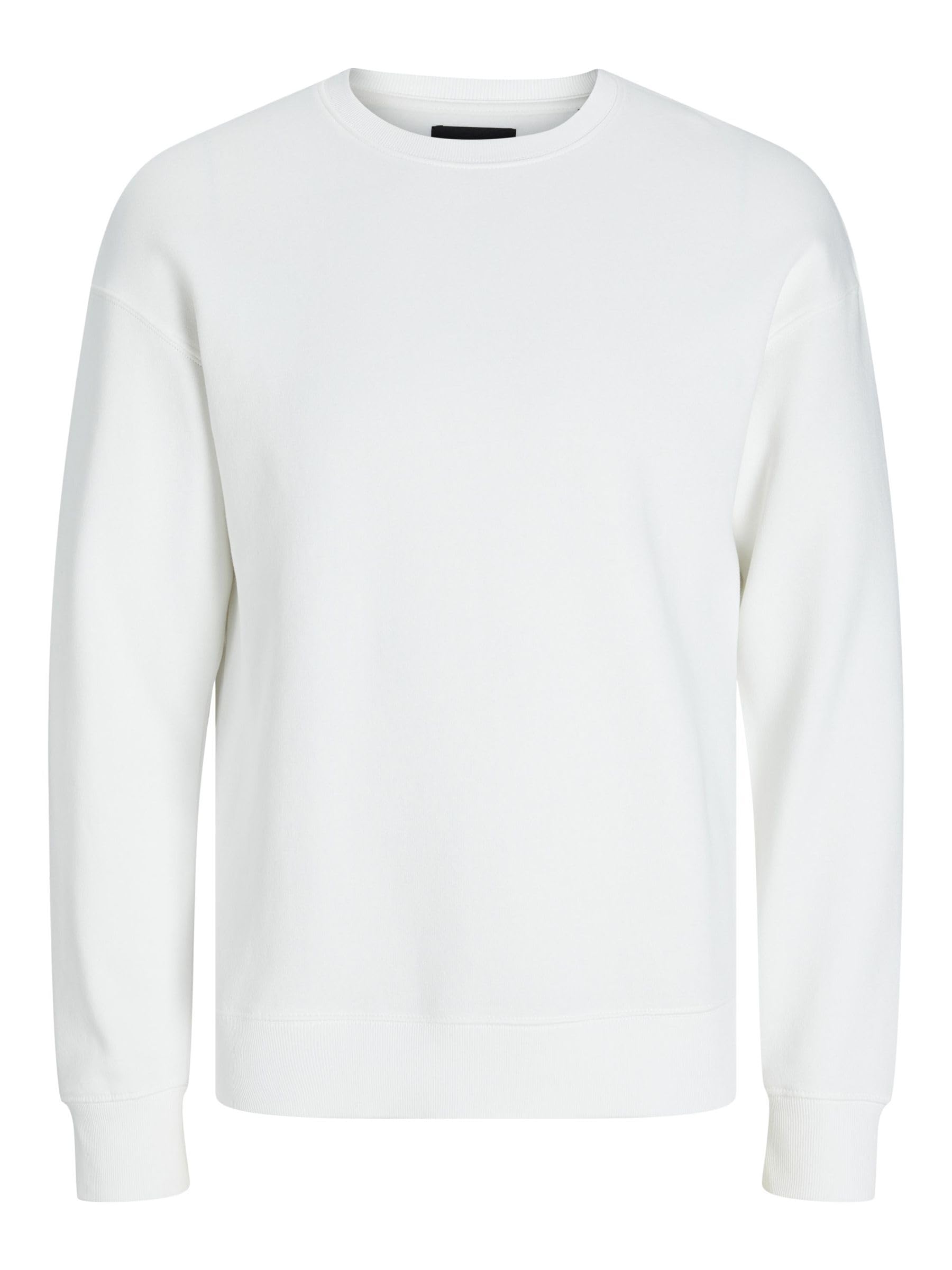 Jack & Jones Jjestar Basic Felpa Girocollo Da Uomo, Cloud Dancer, M-image